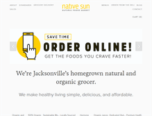 Tablet Screenshot of nativesunjax.com